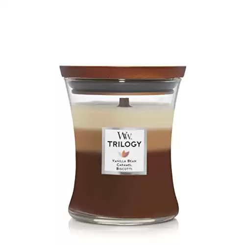 Woodwick Cafe Sweets Medium Hourglass Trilogy Candle