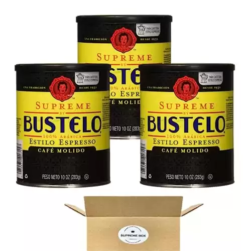 Supreme By Bustelo Espresso Style Dark Roast Ground Coffee (3 Count)