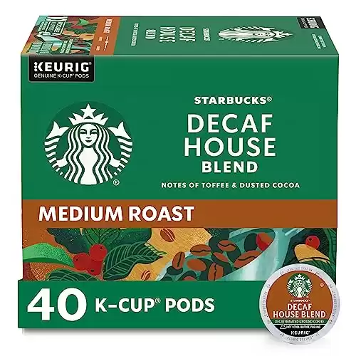 Starbucks Decaf House Blend K-Cup Coffee Pods (40 Count)