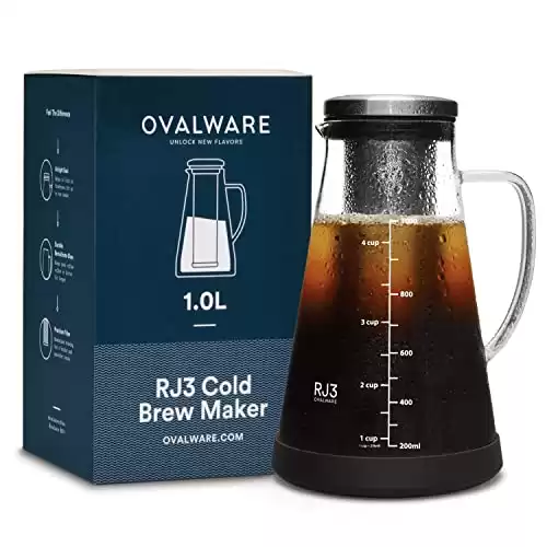 Ovalware Airtight Cold Brew Coffee Maker / Pitcher