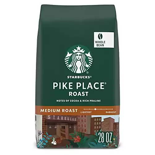 Starbucks Pike Place Medium Roast Whole Bean Coffee