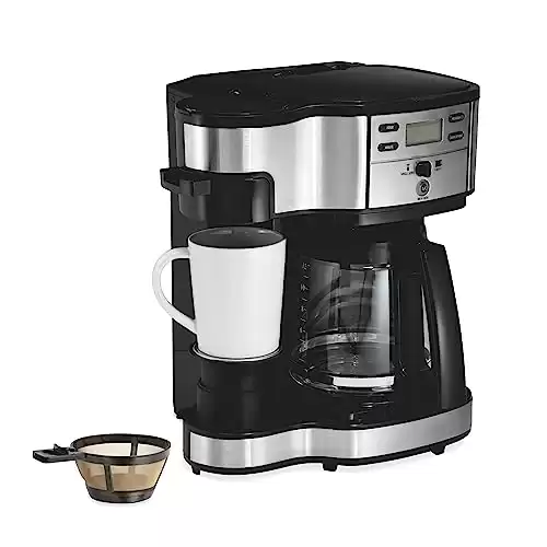 Hamilton Beach 49980R 2-Way 12 Cup Programmable Coffee Maker